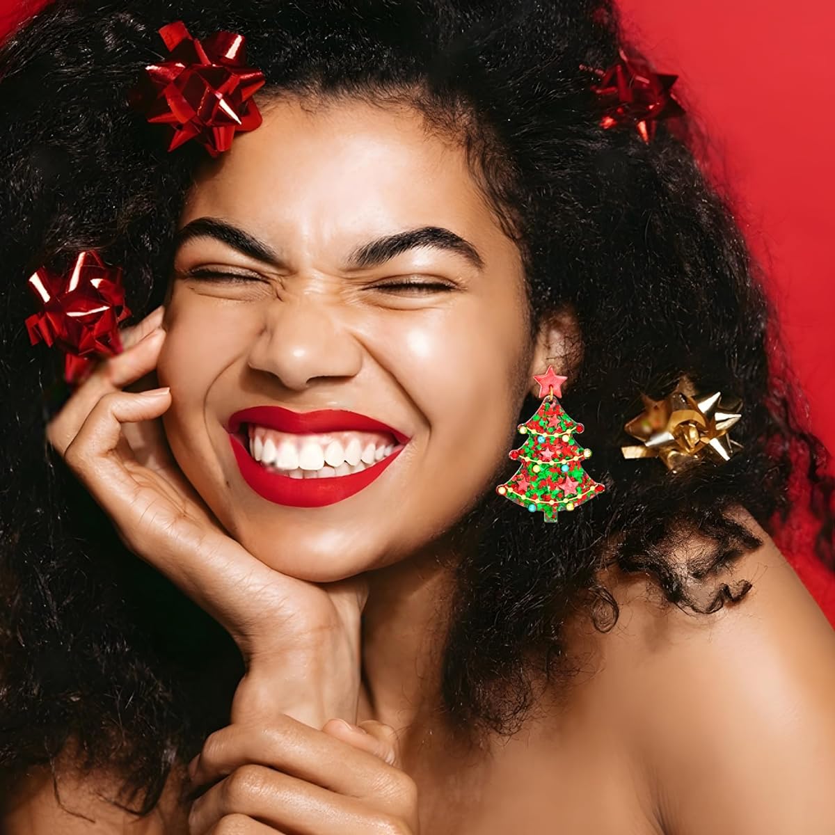 Christmas Earrings for Women Christmas Dangle Earrings
