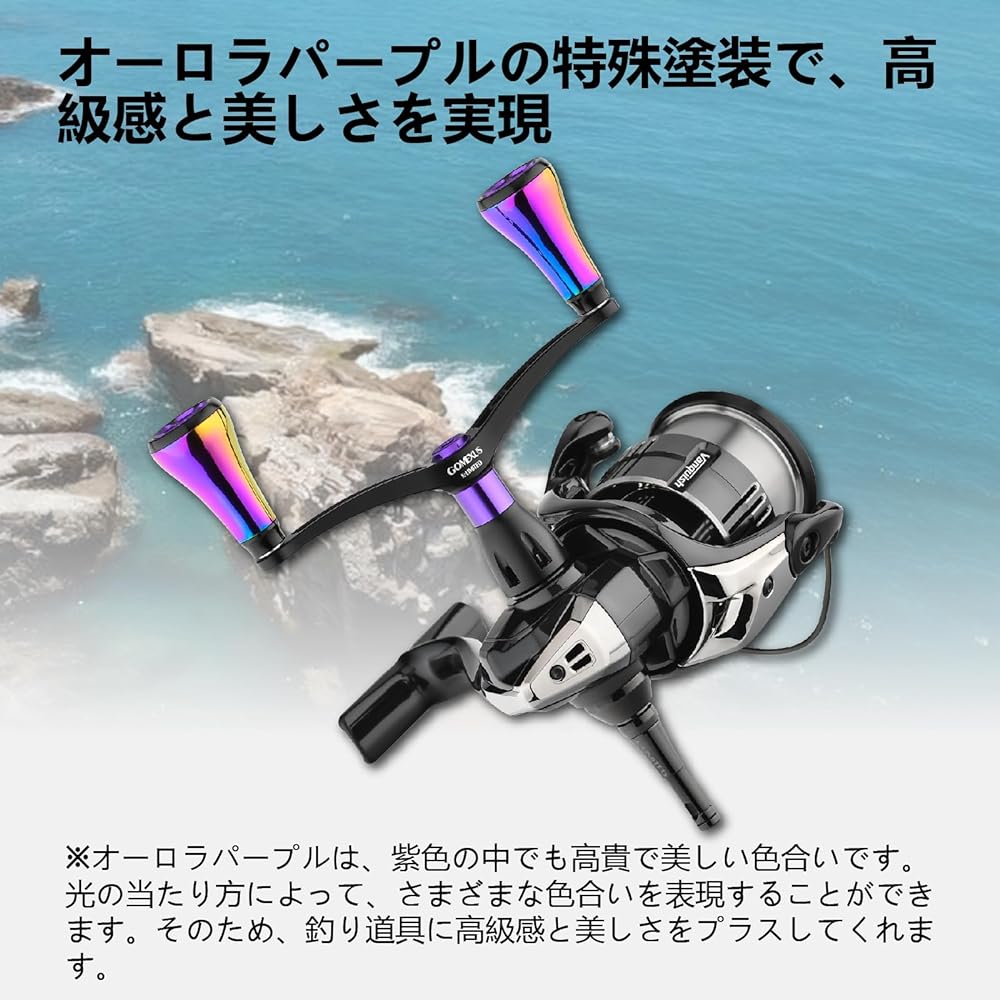 Gomexus Handle T20 Knob 98mm Handle Reel Handle Aging Egging Light Game For Left and Right Use Compatible with Vanquish Vanford
