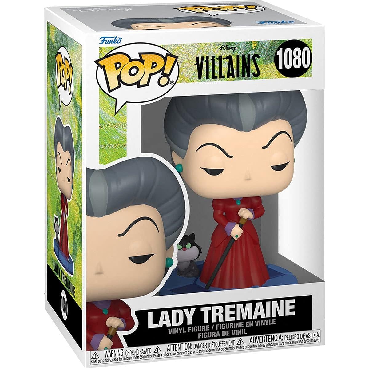 POP Disney: Villains - Lady Tremaine (Evil Stepmother) Funko Pop! Vinyl Figure (Includes Compatible Pop Box Protector Case), Multicolor, 3.75"