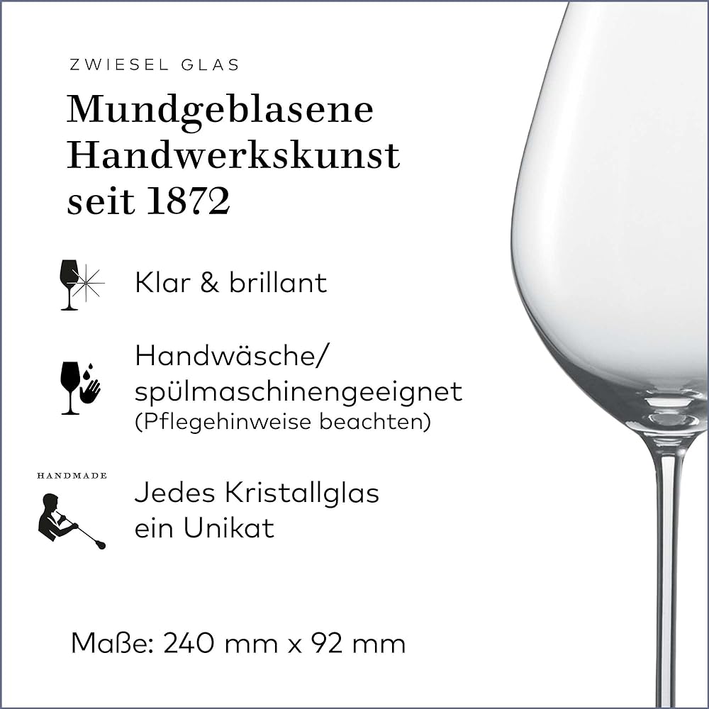 [Regular Imported Product] ZWIESEL Wine Glass Enoteca 553ml Chianti Handmade 122191 (Old Product Number 109582) Clear