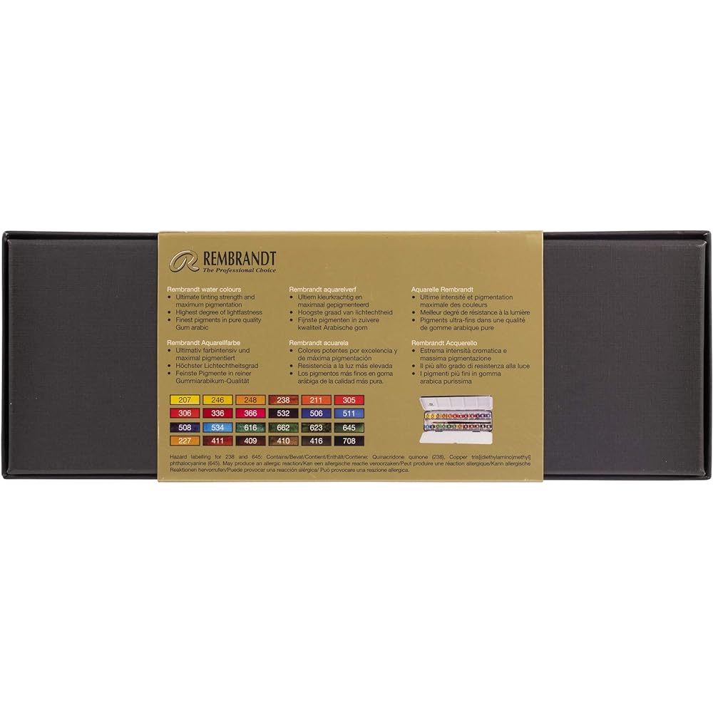 Talence Rembrandt transparent watercolor 24 color set T0583-8625