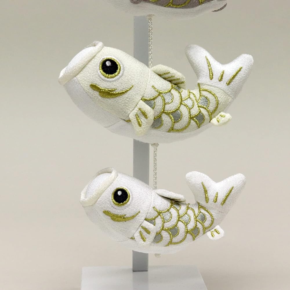 Satsuki Doll Indoor Tabletop Mini Carp Streamer OBOROKOI Oborokoi Extra Small Silver Gray Tabletop Size Height 48cm