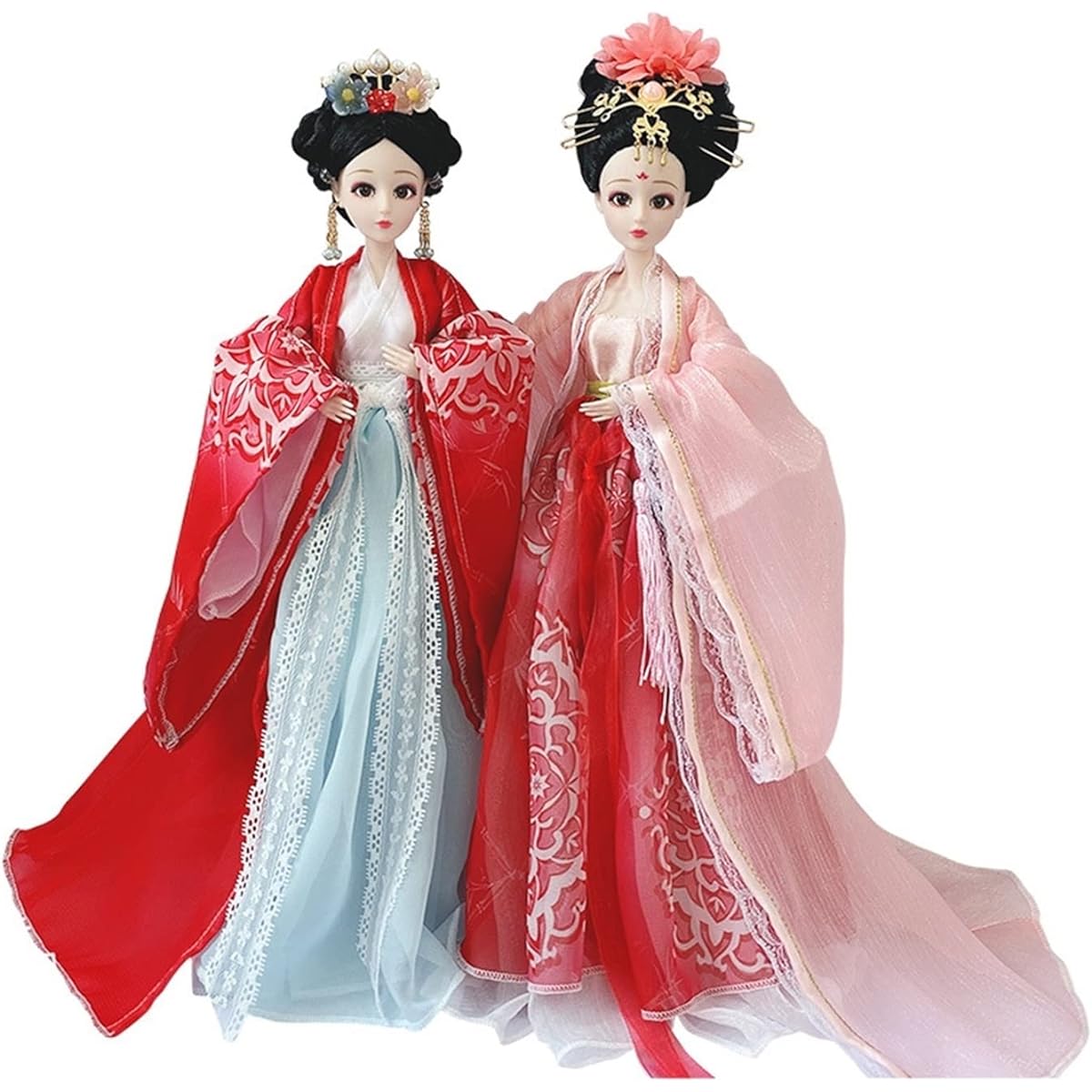 Simulation of Chinese Style Doll Toy, 2 Piece Dress Up Doll, 30cm/12inch Hanfu Children Toy Princess Doll Doll Set