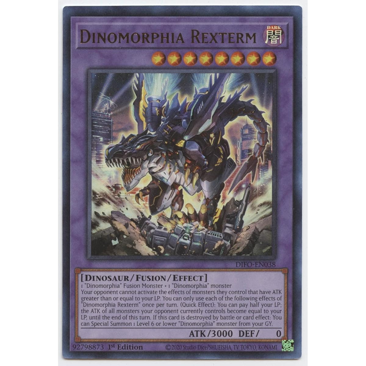 Dinomorphia Rexterm - DIFO-EN038 - Ultra Rare - First Edition