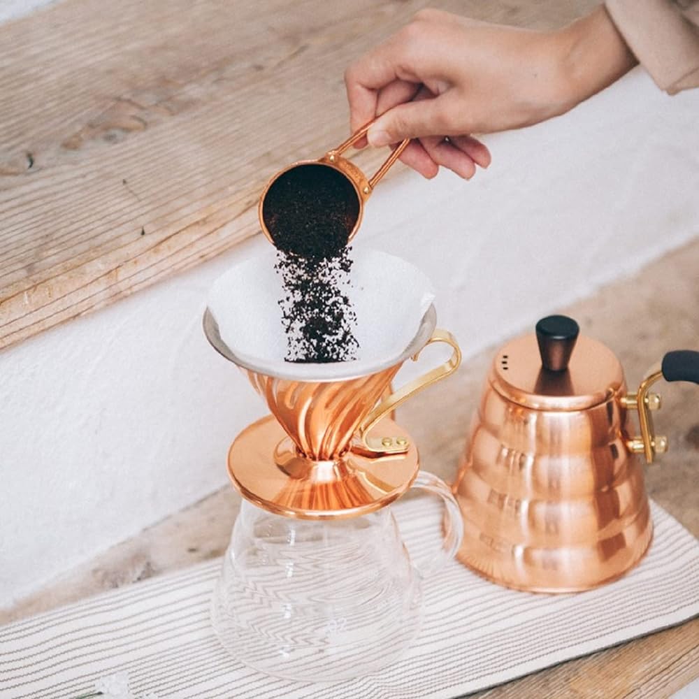 HARIO V60 Copper Dripper for 1~4 Cups Coffee Hand Drip Made in Japan VDPR-02-CP