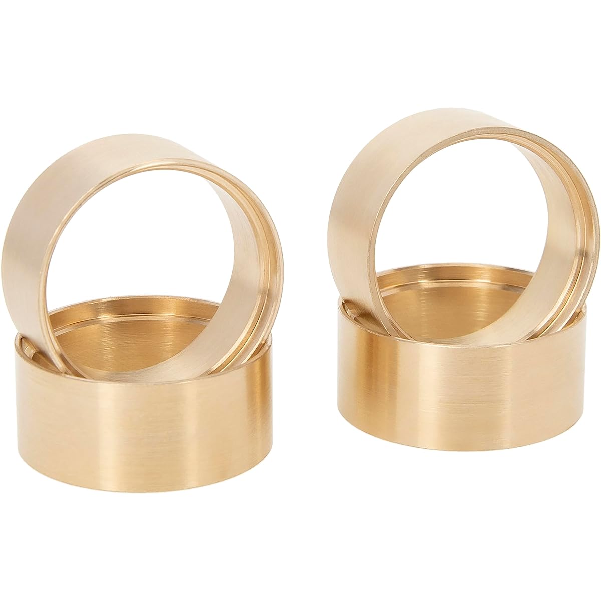 DKKY RC Car Brass Wheel Ring Counterweight 1 Inch 1/18 TRX4M 1/24 SCX24 JLU C10 Upgrade Parts 4pcs