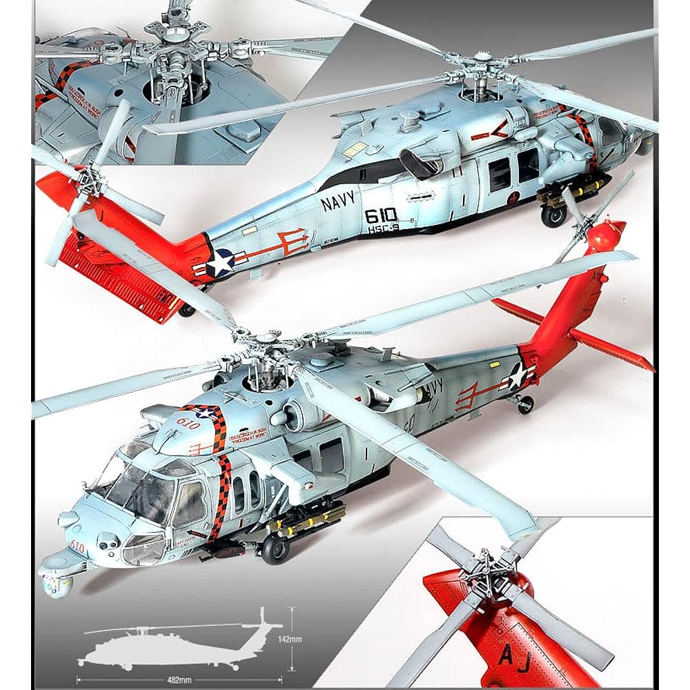 GSI Creos Academy 1/35 USN MH-60S Nighthawk "HSC-9 Troubleshooter" Plastic Model