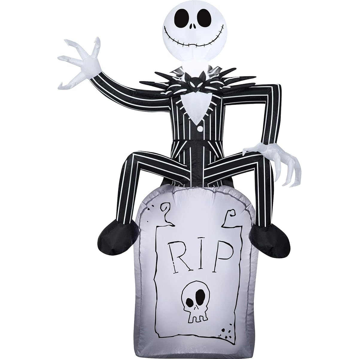 Jack Skellington Tombstone Air Blower Inflatable 3.5' Tall