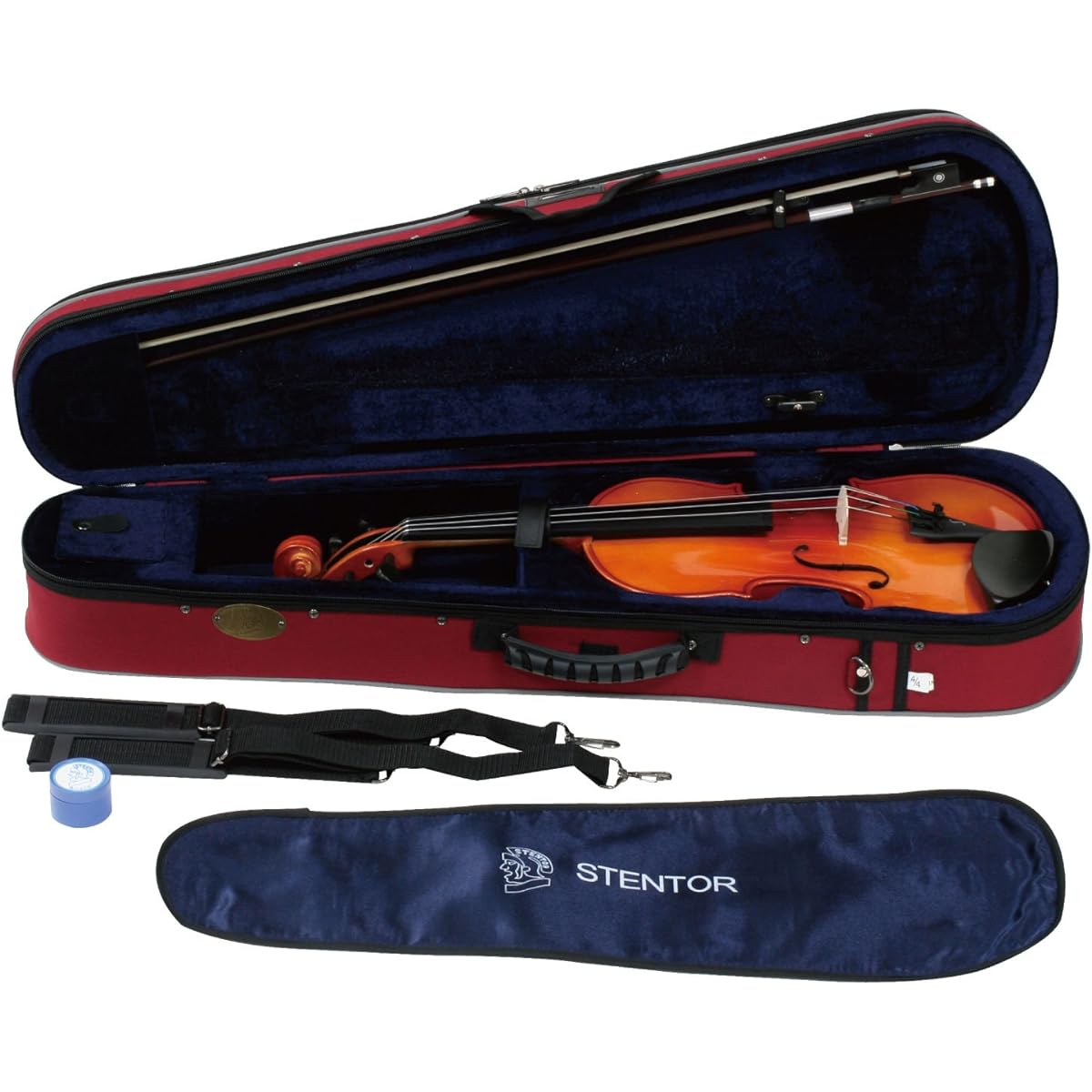 STENTOR Violin Outfit 4/4 size Hard case, bow, rosin included SV-180 4/4