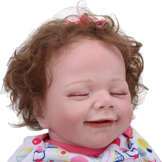 22 inch reborn doll, vivid and beautiful material reborn doll for home use