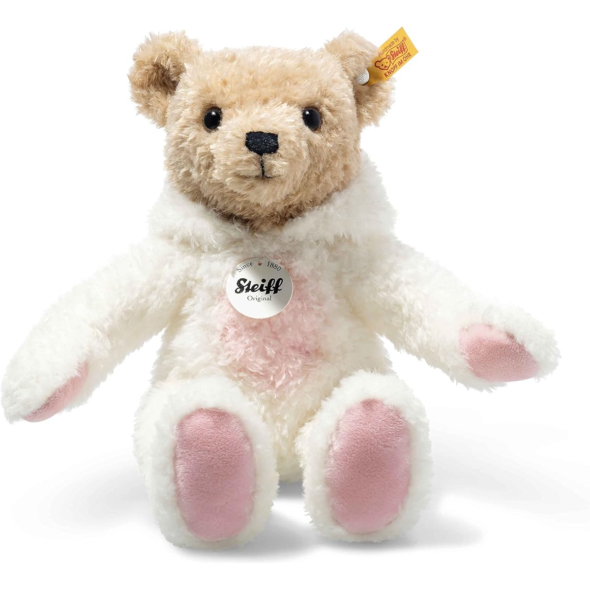 Steiff Hoodie teddy bear rabbit Steiff Hoodie teddy bear rabbit Teddy bear with rabbit headgear Zodiac series 1st stuffed bear