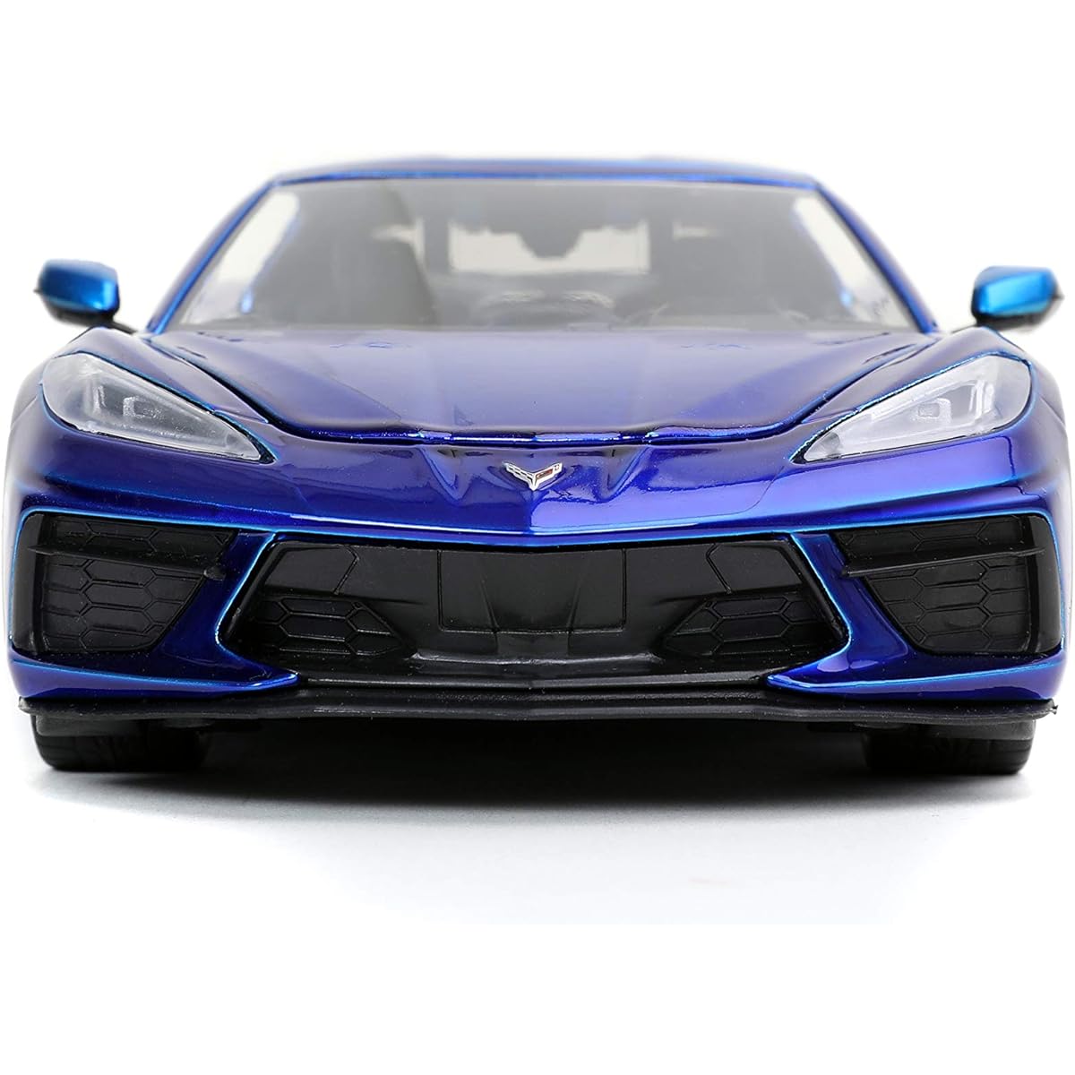 Jada Toys Bigtime Muscle 1:24 2020 Chevy Corvette Stingray Die-cast Car Candy Blue, Toys for Kids and Adults