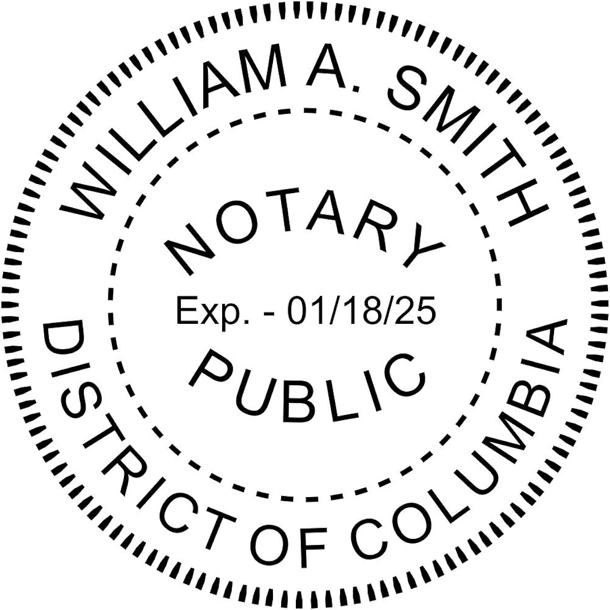District of Columbia Notary Stamp - Washington D.C. Notary Stamp