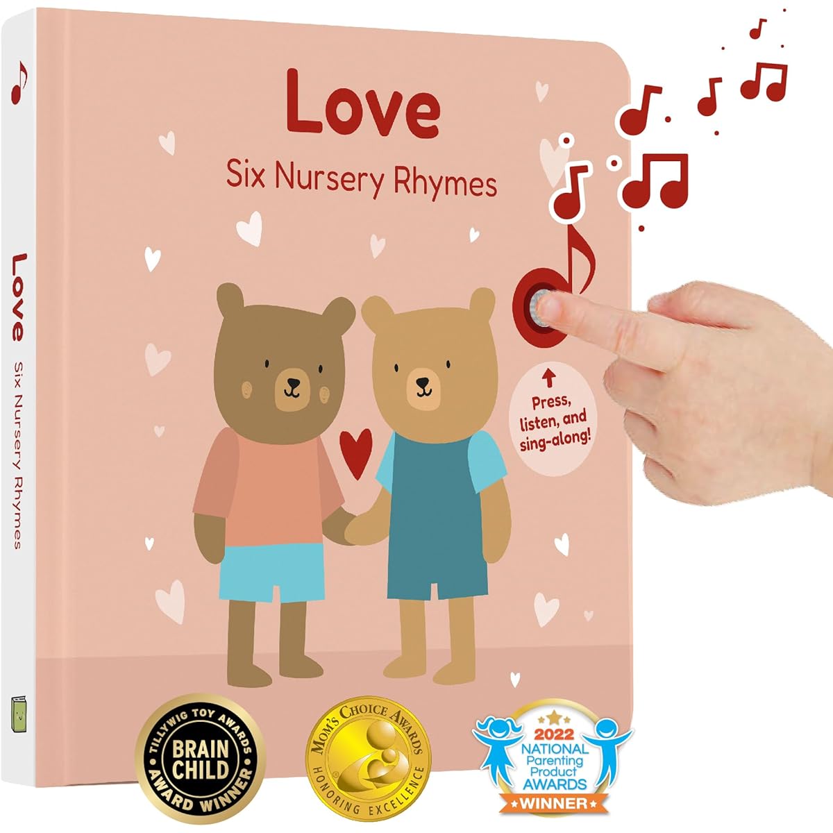 Cali's Books Love Nursery Rhymes Sound Book for Babies and Toddlers | Valentine's Day Books for Toddlers | Valentine's Day Gifts for Kids