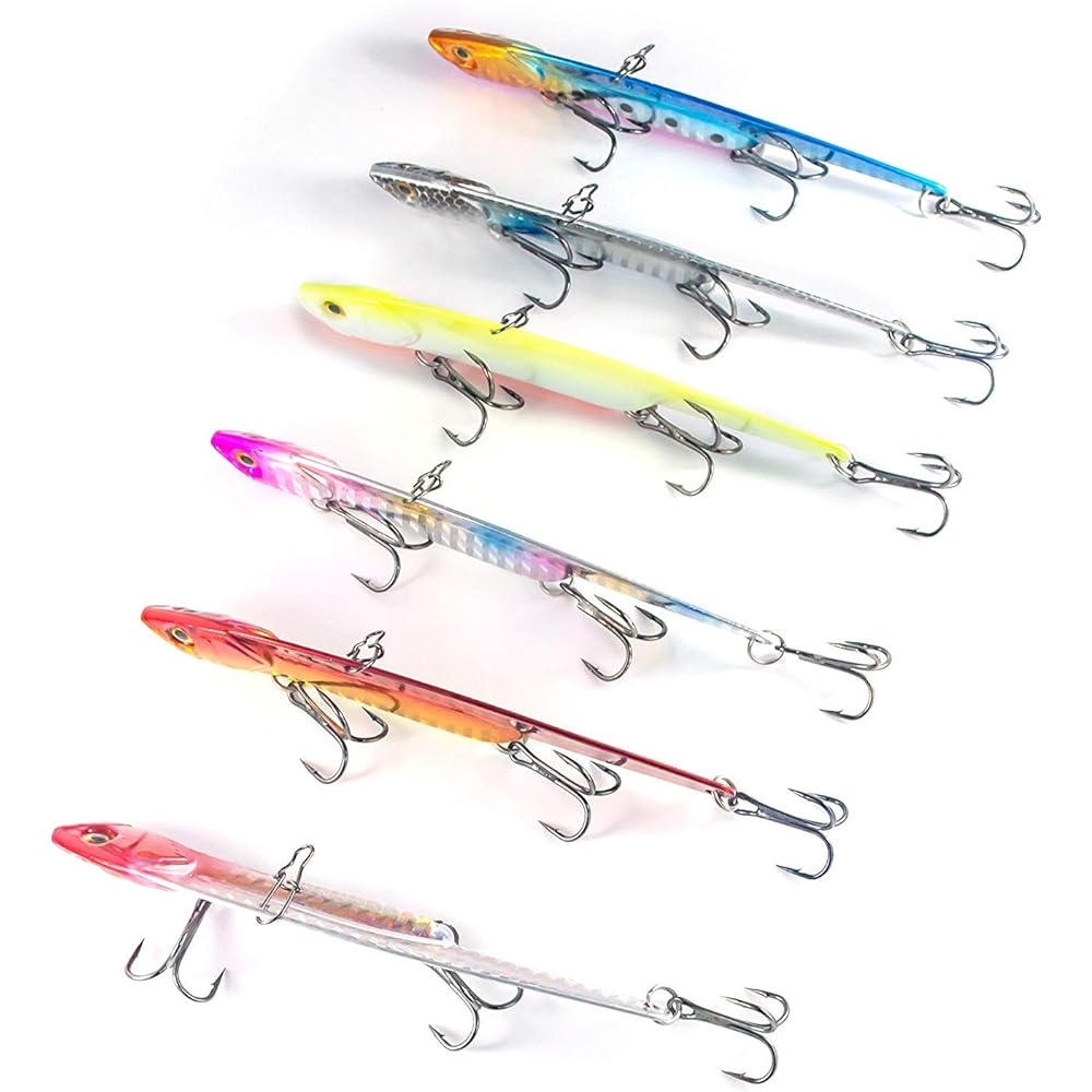 Flying distance similar to a jig!! [Orld Fishing Gear] Vibration "Gachi Color Series" 6 piece set 4 types (24g (metal)/34g/28g/24g) For shore jigging such as sea bass, flounder, yellowtail, yellowtail, sagoshi, and bream 6 Color lure set (metal vibe 24g/