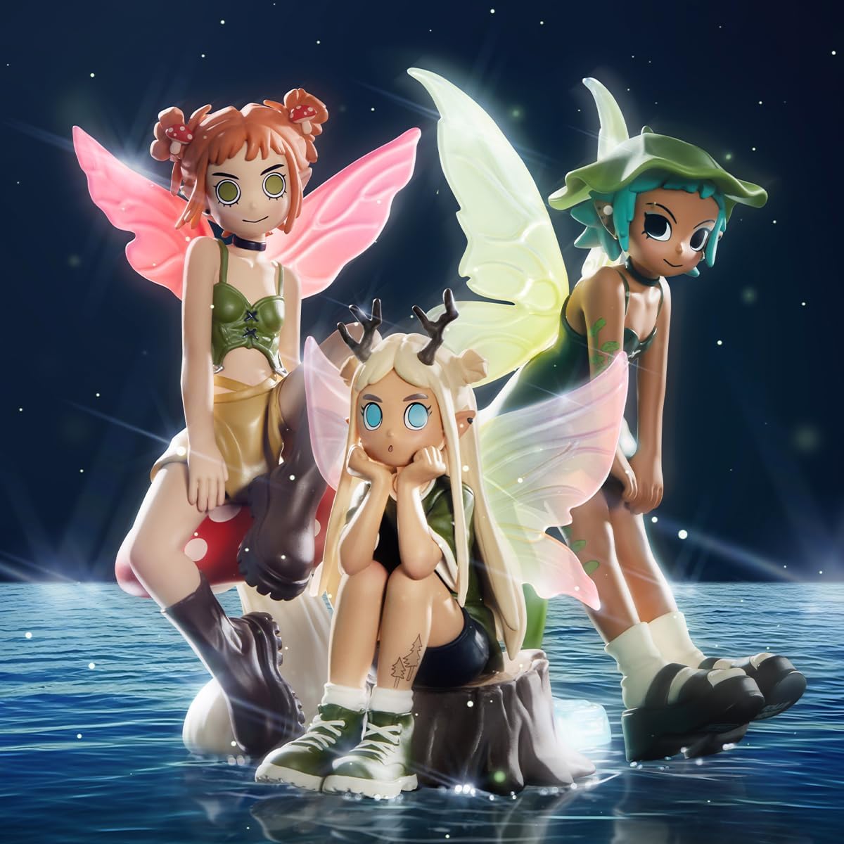 POP MART Peach Riot Punk Fairy Series [Assorted Box 12 Pieces] Pop Mart Gachapon Blind Box Figure Plastic Model Premium Toy PVC Soft Vinyl Original Character Birthday Gift