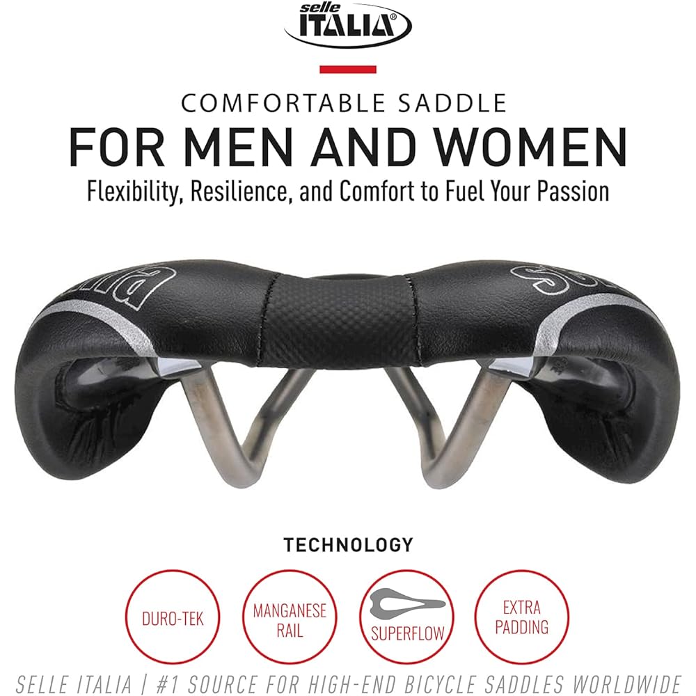 Selle Italia SLR TM Mn BLK L Super Flow Saddle ・Weight: 223g ・Width: 145mm ・Length: 275mm ・Rail Material: Hollow Manganese (7mm)