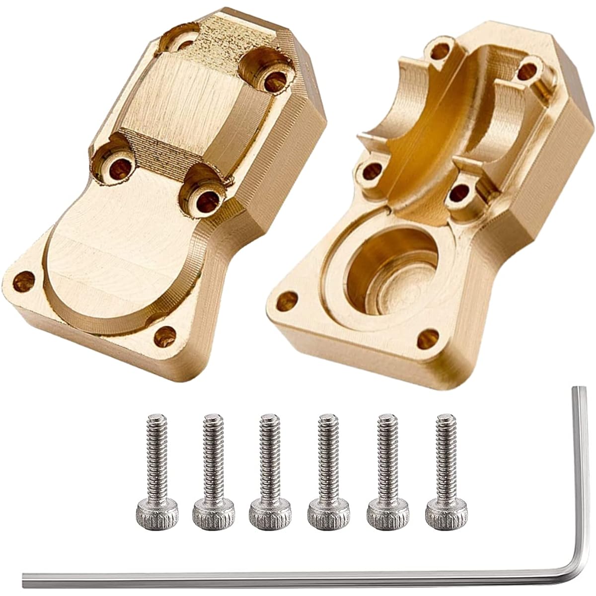 Durable Brass Counterweight Cover Differential Cover 1/24 Axial SCX24 90081 RC Car Modification Parts