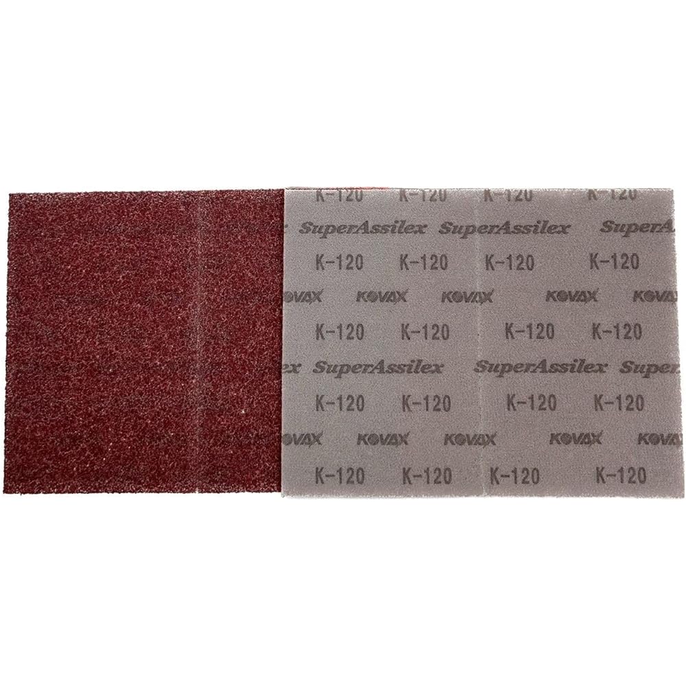 KOVAX Super Assilex Red Sheet (Box) Magic Type 170mm x 130mm Particle No. 120 Equivalent 50 Sheets 1 Box