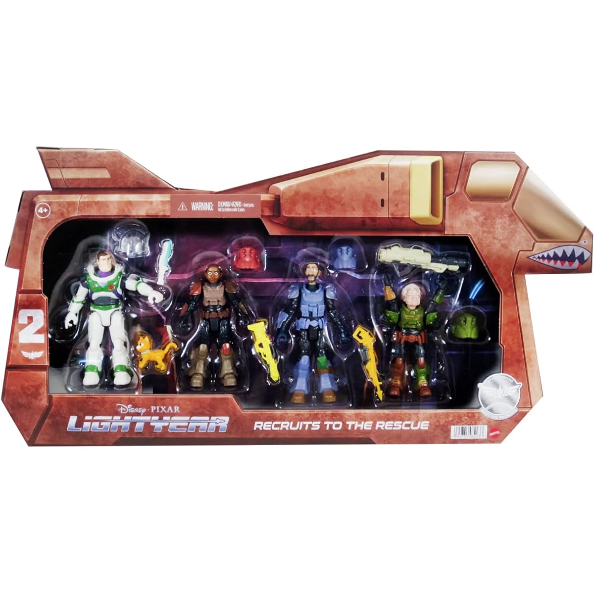 Disney And Pixar Lightyear Recruits to the Rescue 4 Pack 5 Inch Figure & Socks