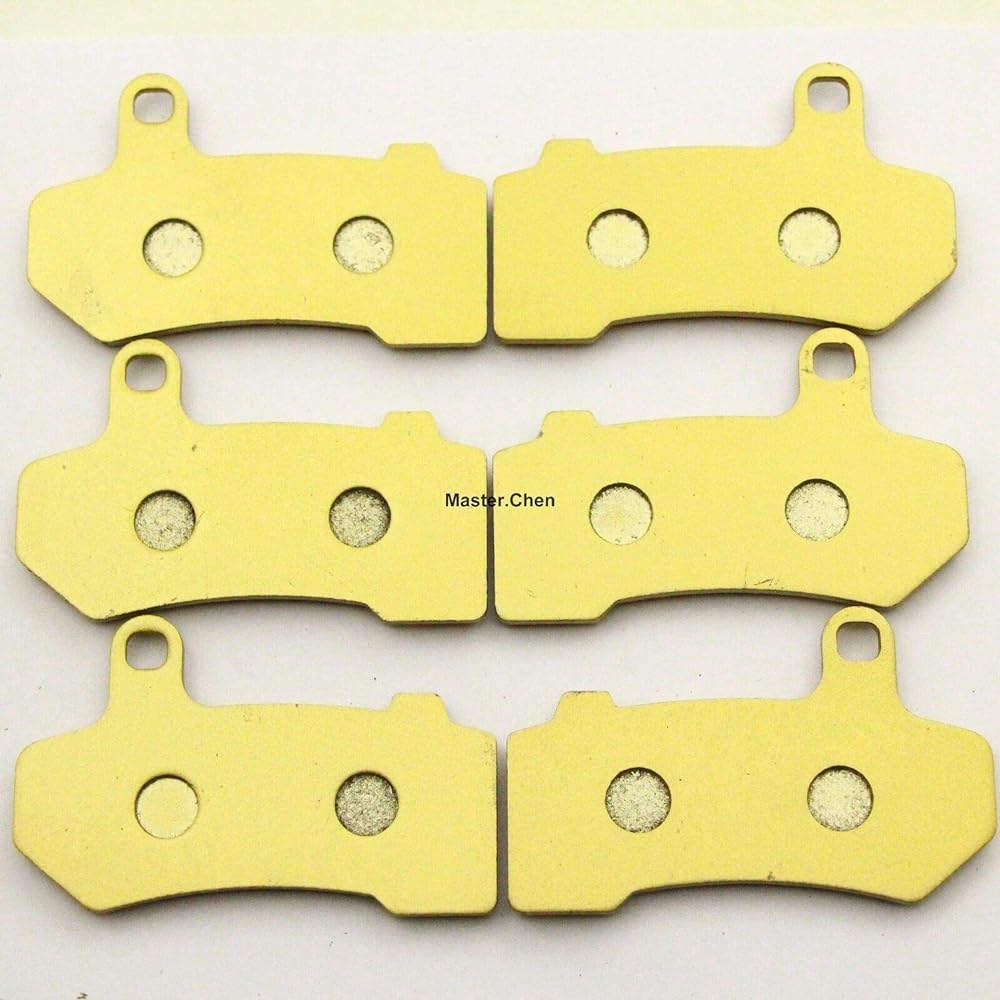 Master Chen Front Rear Brake Pad Brake Harley-Davidson Electra Glide FLHTCU Ultra Classic 2008-2018 - FLHT 2008-2010 - FLHTC 2008-2012 - FLHTCUL 2015-2016 - FLHTK 2010-2013 MC0103