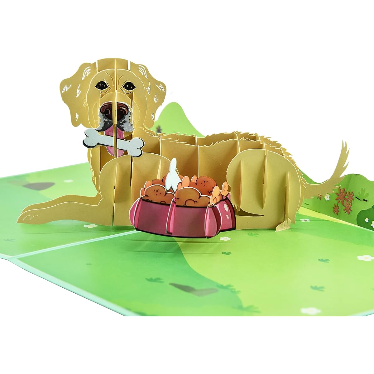 Puppy Pop Up Card Birthday Card Gift for Dog Lovers