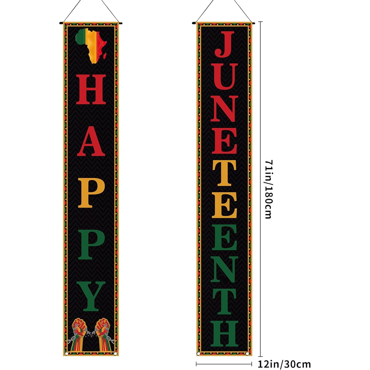 Rvsticty Juneteenth Decorations Happy Juneteenth Welcome Sign Juneteenth Decor African American June 19th 1865 Home Party Decorations and Supplies