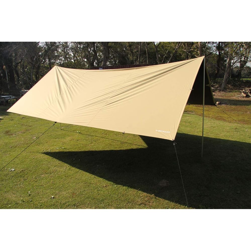 DUNLOP Outdoor Camping Tarp Summer Shield Tarp Heat Shielding UV Protection Beige OGD100