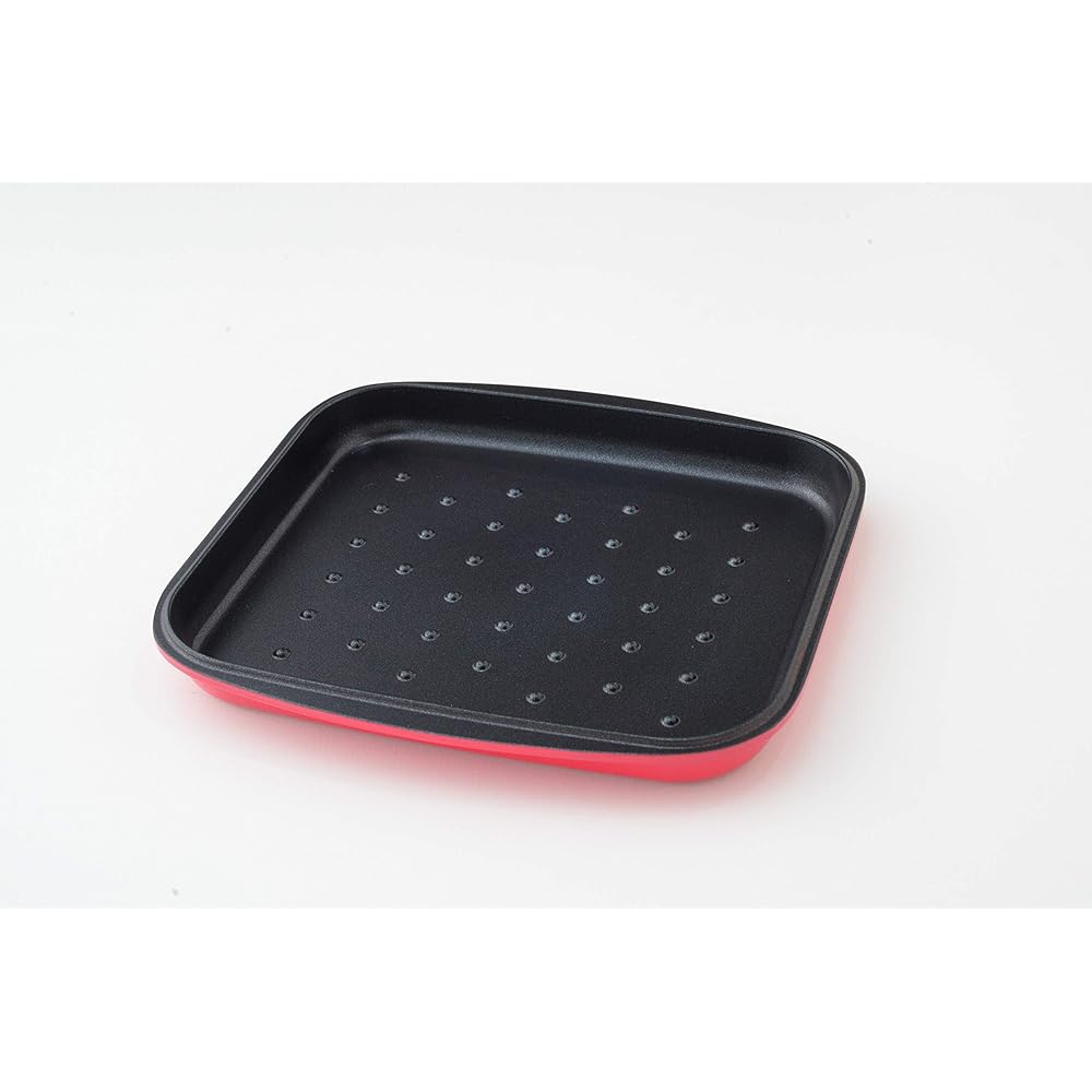 Oven bread GRILLE Red 5 roles in 1 Easy cooking with stovetop grill or toaster