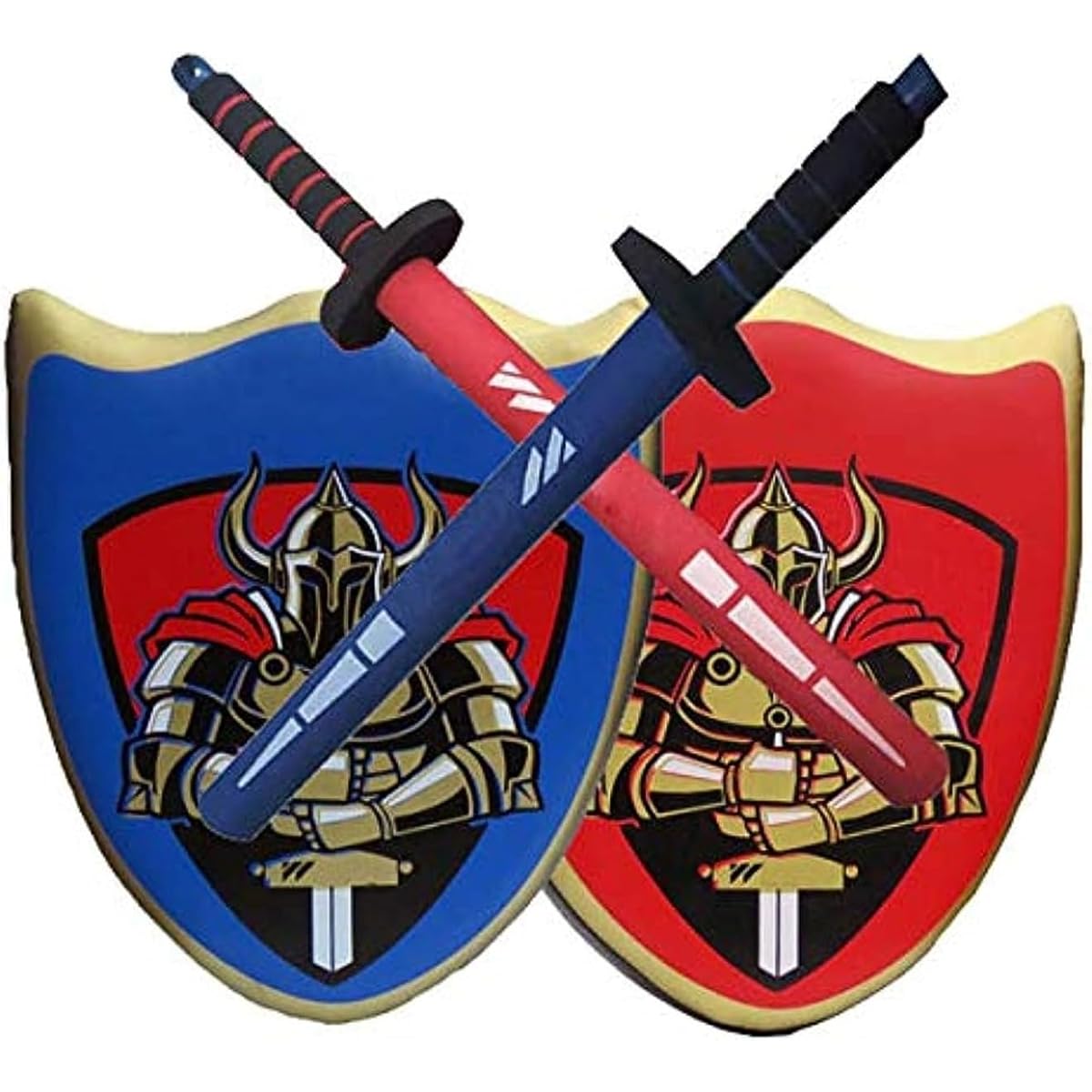 Tirczil Boys Toy Sword and Shield Set of 2 for Battle, Sword Fighting, Pretend Play, Knight, Hero, Sponge, Safety, Sports, Sword Fighting, Kendo, Fencing Practice (2 Pieces)