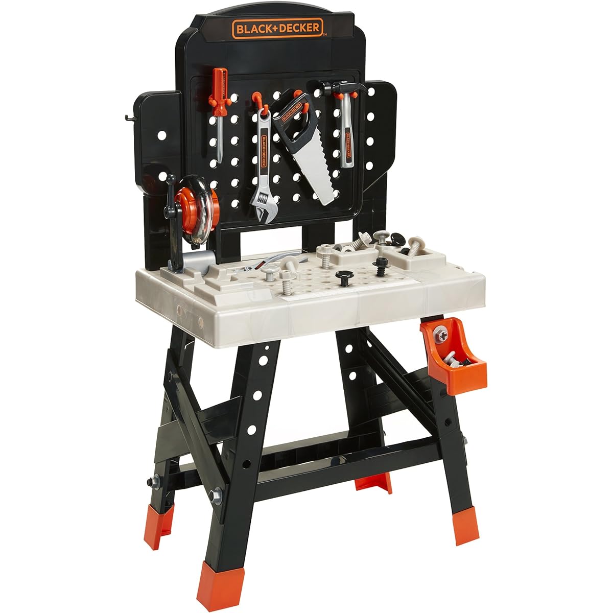BLACK+DECKER 71382 Jr. Mega Power N' Play Workbench Realistic Sounds 52 Tools & Accessories