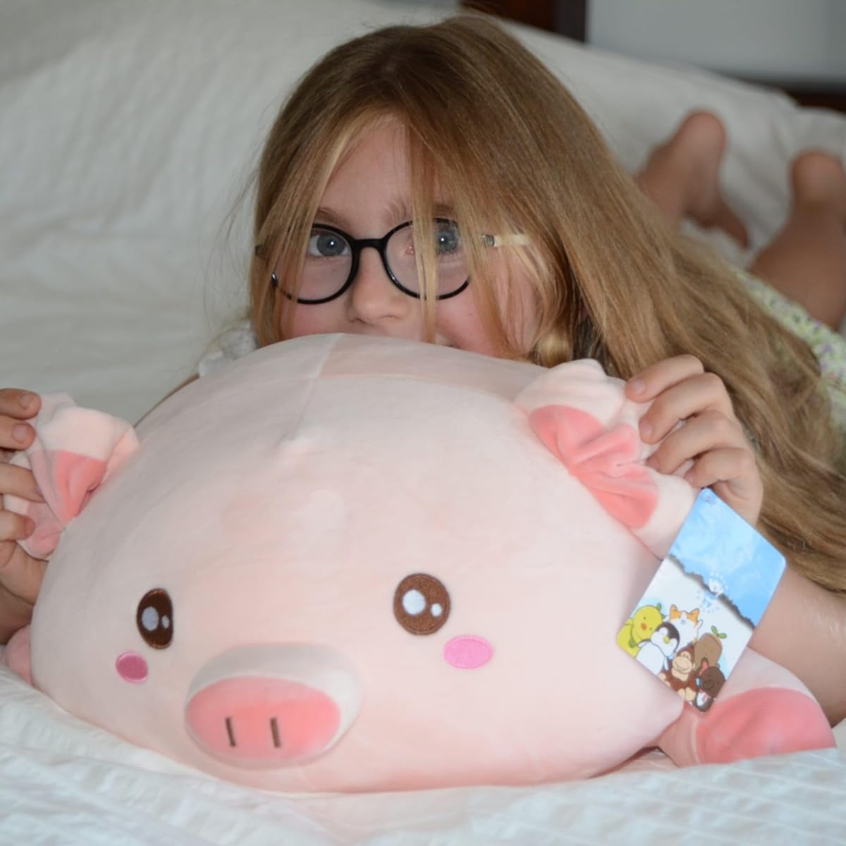 WORLD OF PLUSH 19.6 inch - Pig Plush Toy - Pig Stuffed Animal - Couple Gift I Love You