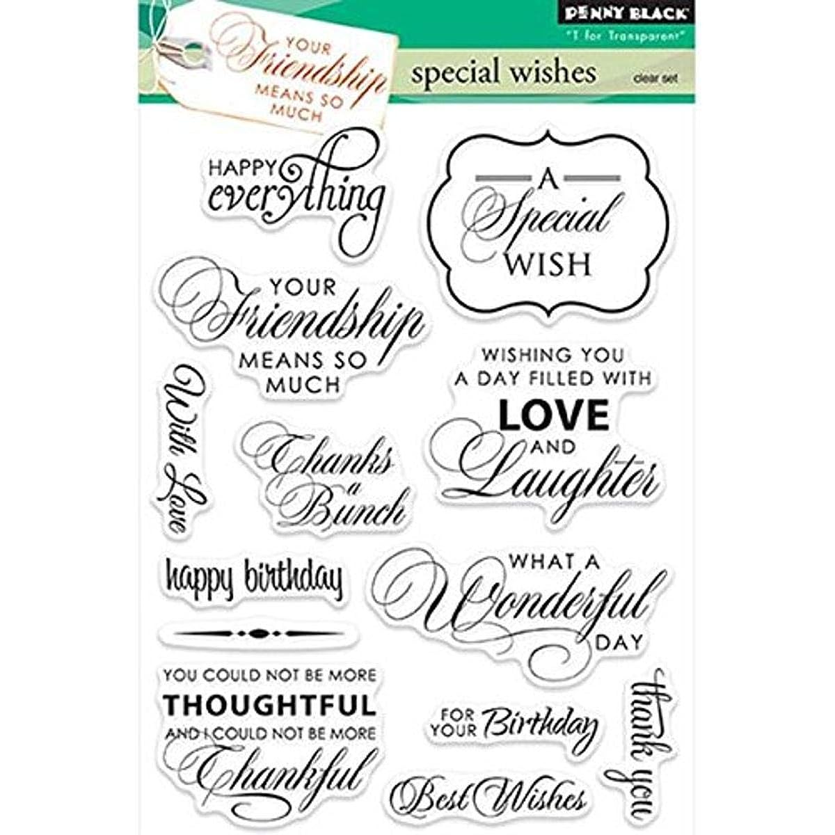 Penny Black Clear Stamps 5"X6.5" Sheet -Special Wishes (parallel import goods)