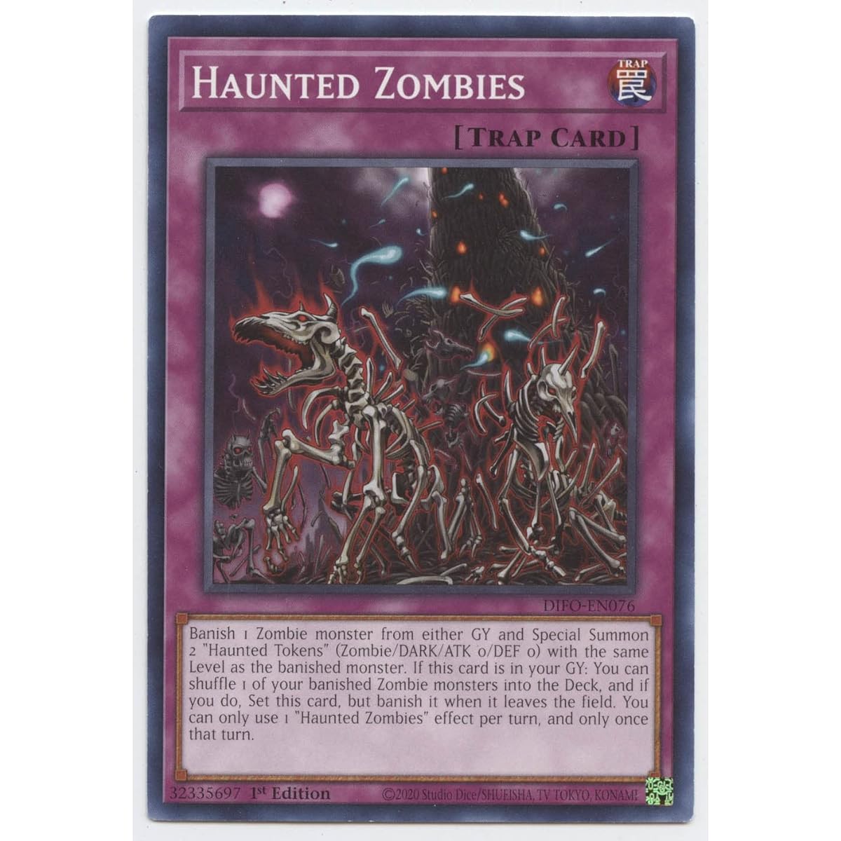 Haunted Zombie - DIFO-EN076 - Common - First Edition