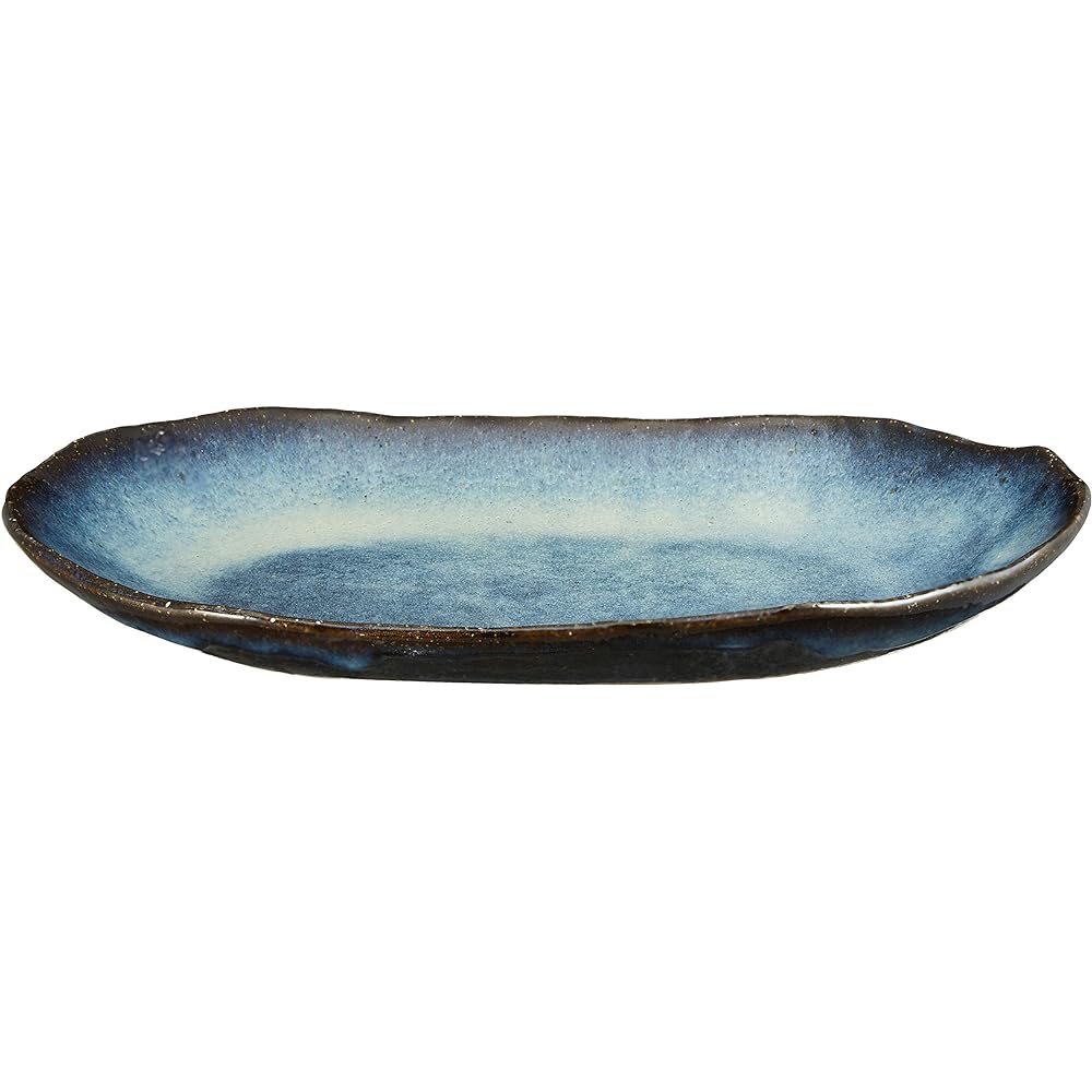 Hagi Pottery Medium Plate Black 1.02 Hagiyaki 62070