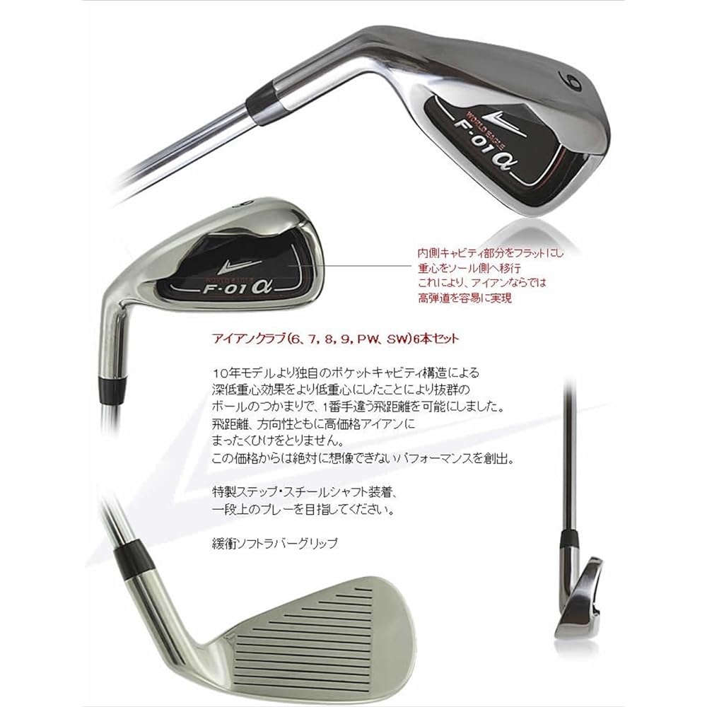 WORLD EAGLE F-01α Men's Iron Set Left Flex R WE-JF01-iS-MLS R