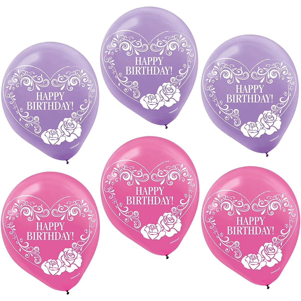 Fabulous Ever After High Birthday Party Print Balloon Decorations, Purple, Pink, Latex, 12 Inch, Pack of 6