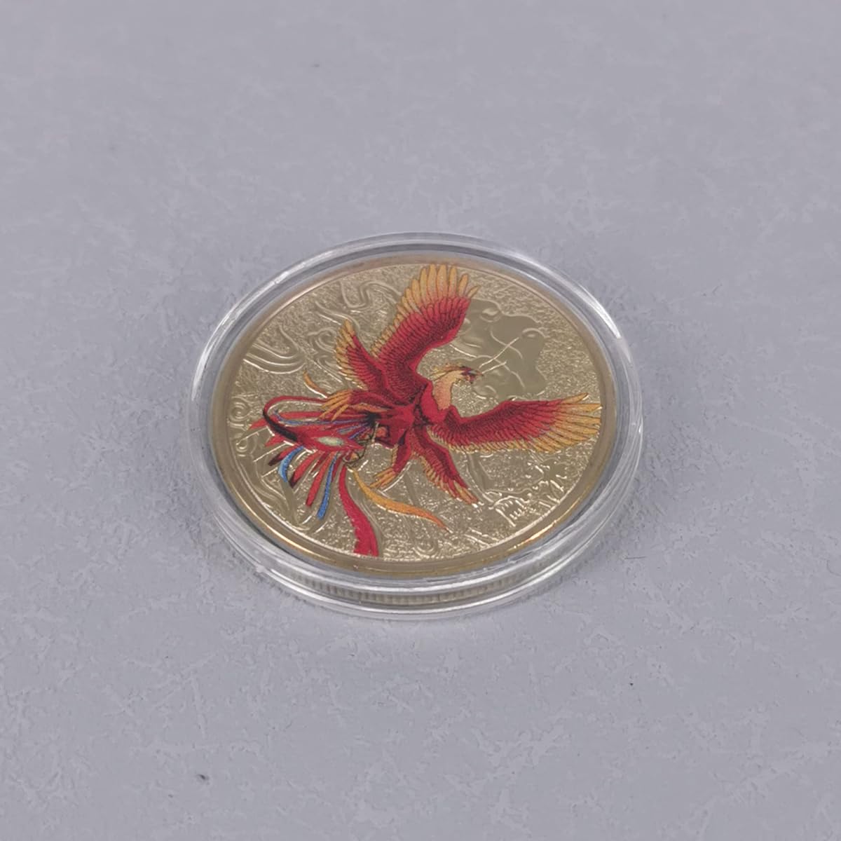 Gimilang Chinese Ancient Mythical Creatures Lucky Coin Lottery Ticket Scratcher Tool (Rose Finch)