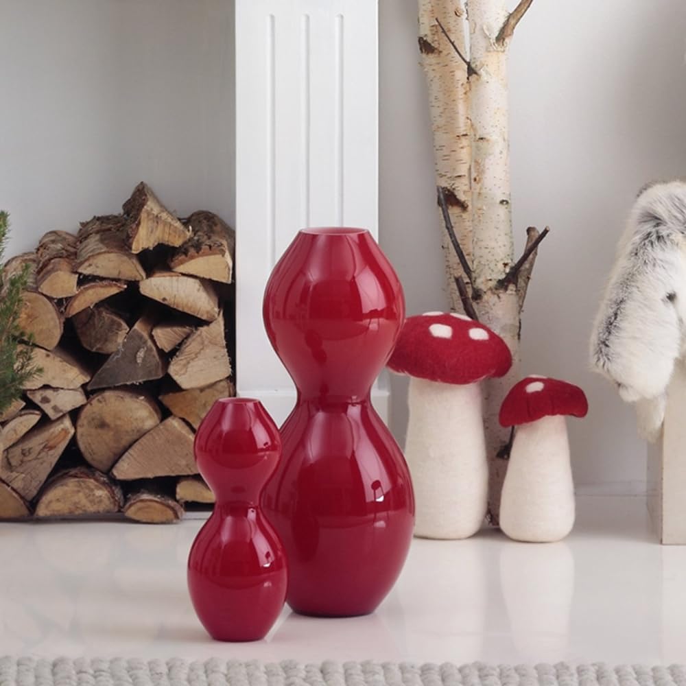 Leonardo Vase Flower Base Cocco 42cm Red 037530