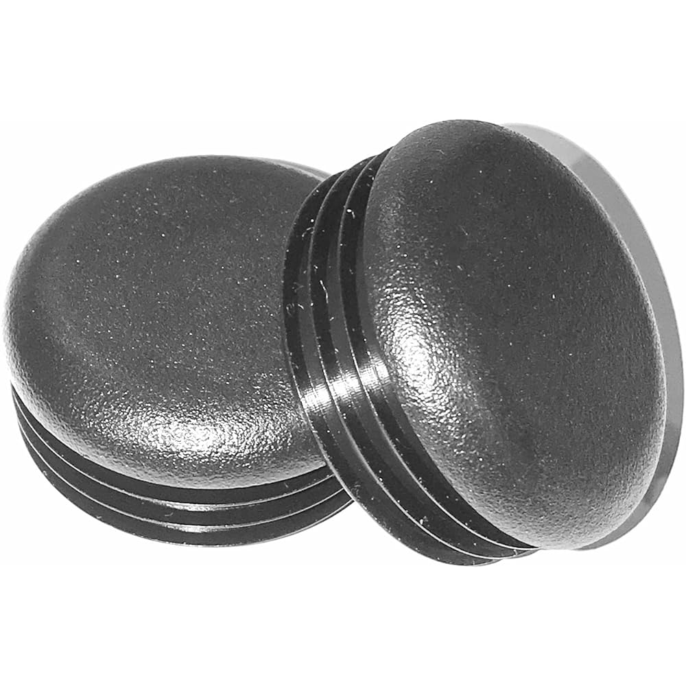SBD 2-Pack 1 3/4" Round Cap Plug - Roll Cage Cap Bumper Plug Durable Heavy Duty Black LDPE Plastic | Protects Against Dirt, Mud, and Debris |