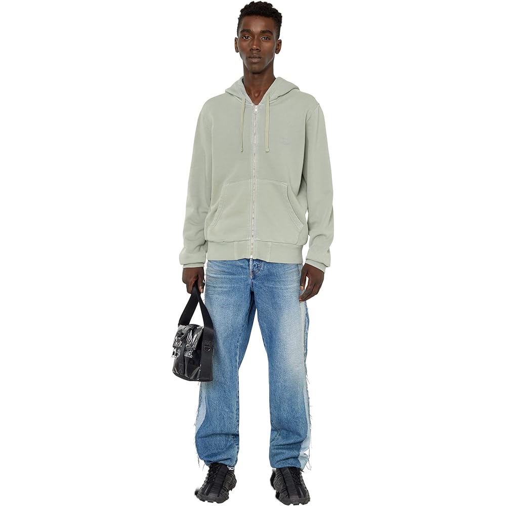 [Diesel] Men's Zip Up Parka Logo Print A080080LEAC