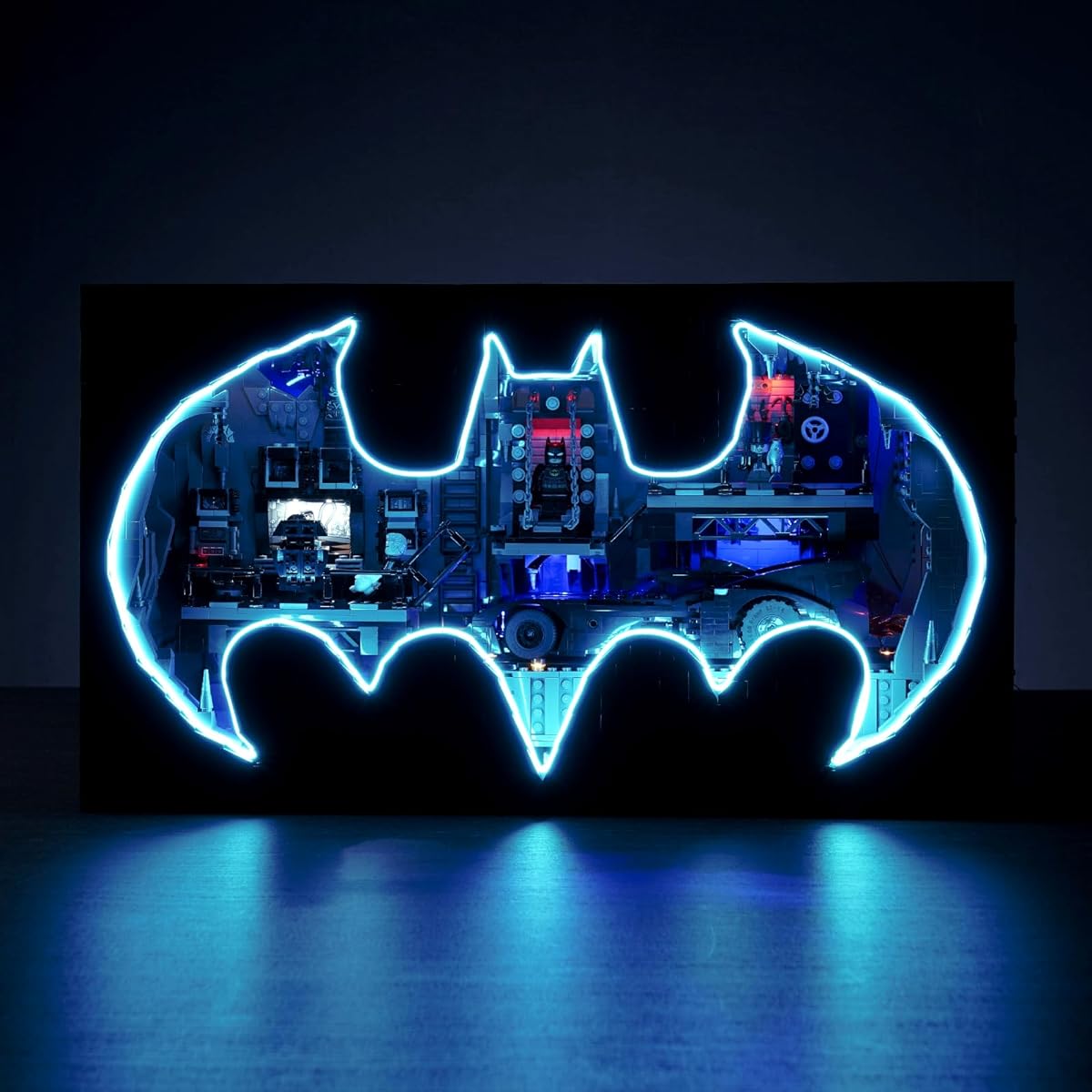 Bourvill LED Light Kit for Lego 76252 Batcave Shadow Box Creative Lighting for Lego 76252 Batcave Shadow Box Classic Version (Light Kit Without Model)