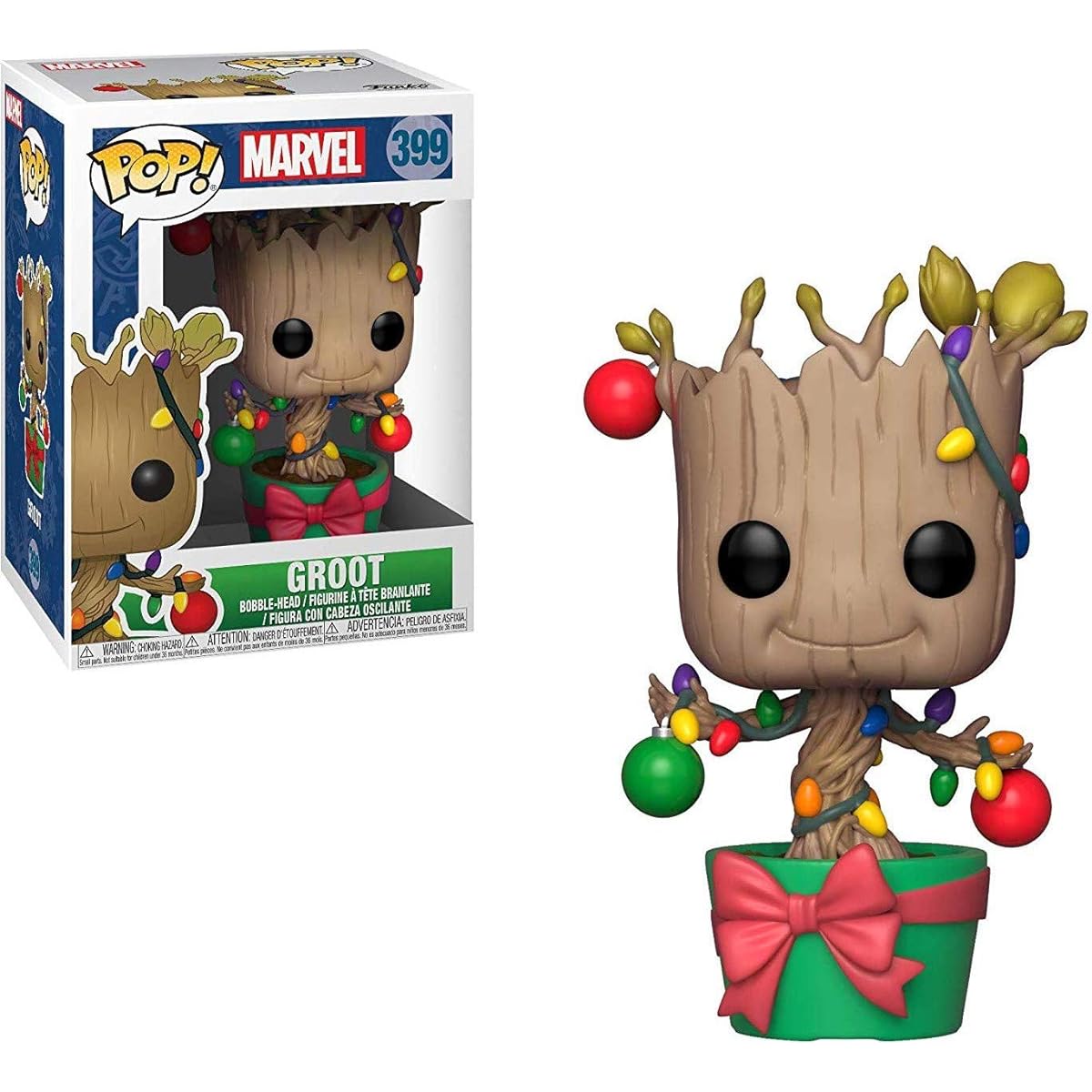 Funko POP! Vinyl Figure (Includes Compatible Pop Box Protector Case) Marvel Holiday Dance Groot