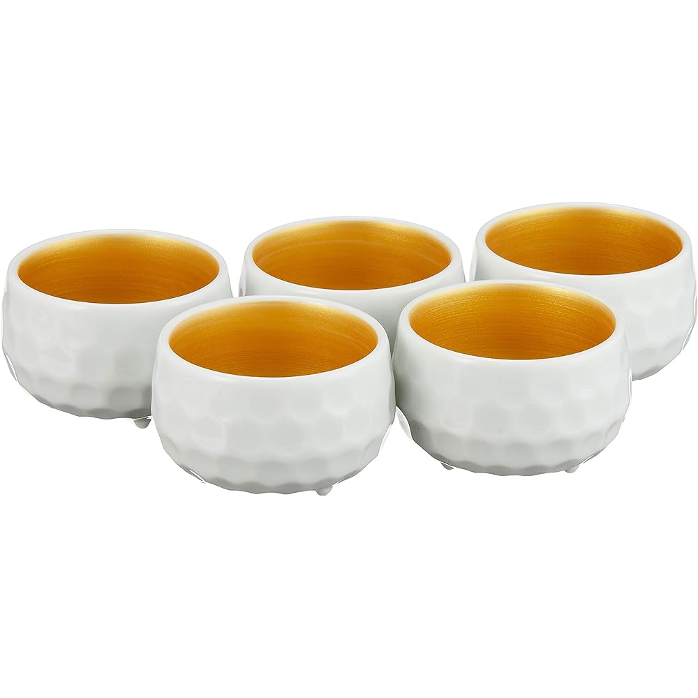 Set of 5 Delicacies Inner Gold Delicacies (Large) [5.8 x 3.6cm] [Restaurant, Inn, Japanese Tableware, Restaurant, Commercial Use, Tableware, Tableware]