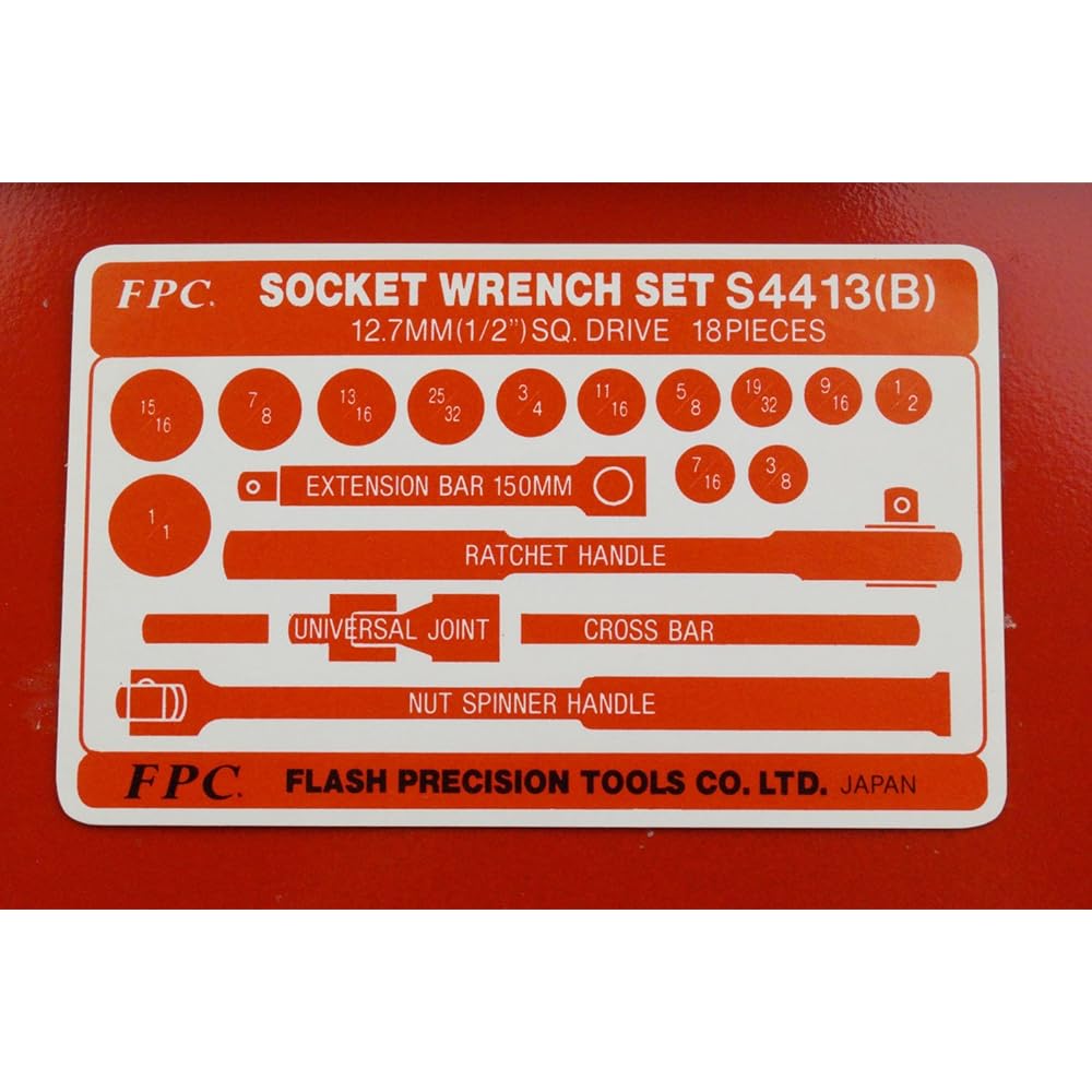 FPC socket wrench set S-4413 B-12P