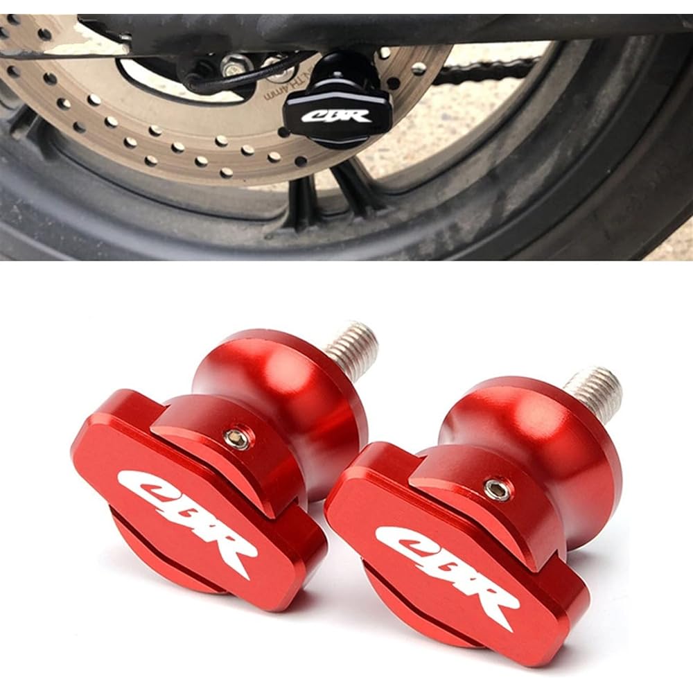 DEMUR Motorcycle Swingarm Slider Spool Stand Slider Screw CBR1000RR CBR6000RR CBR954RR 600RR 954RR 1000RR 8mm Swingarm Slider Spool (Size: Titanium)