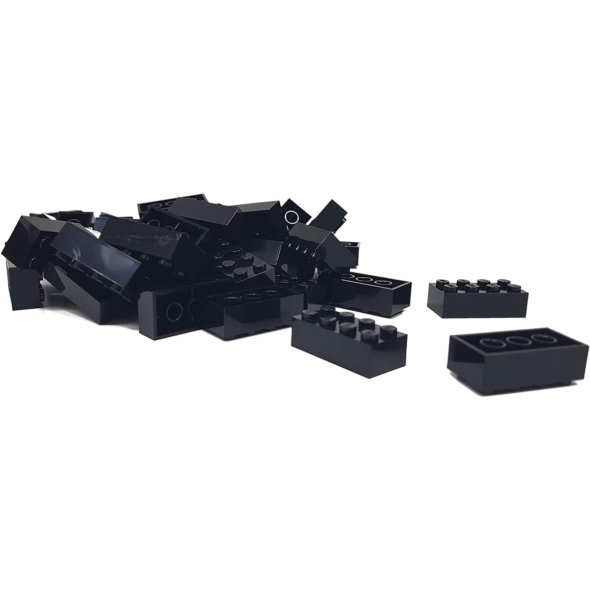 LEGO - Bricks, Black , 2x4 Studs , 50 pieces by LEGO