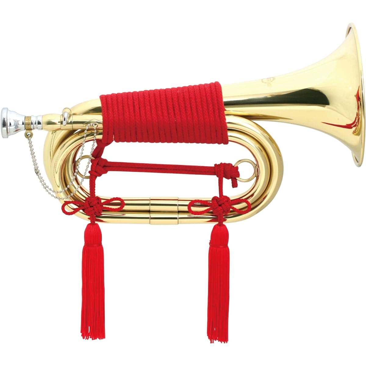 MAXTONE Signal Trumpet, 3-wrap, Gold Lacquer Finish, Made in Taiwan, TB-3L