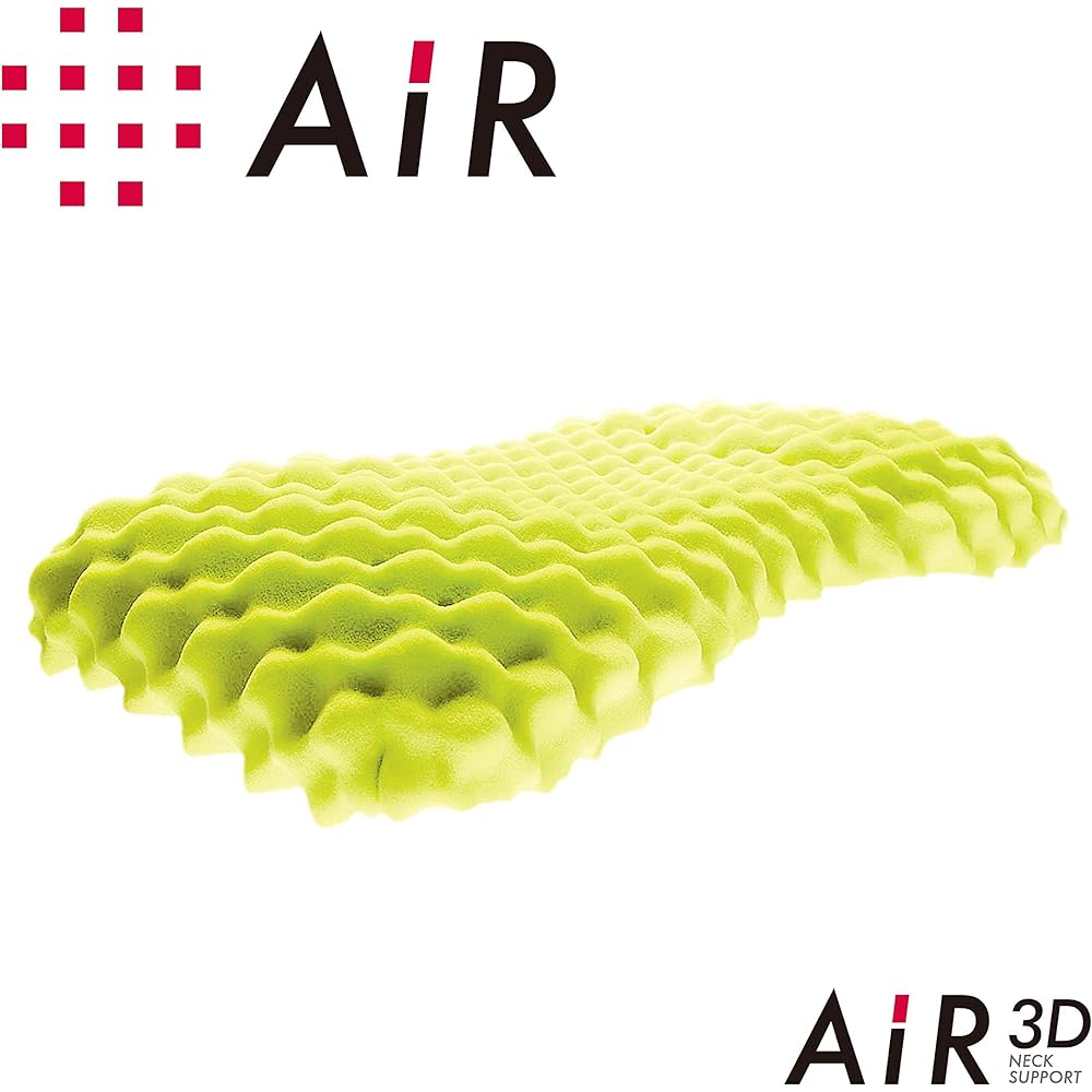 Nishikawa Air 3D Pillow, 3D Special 3D Structure for Deepening Sleep, Low, Gray, High Fit with Convex Shape and Neck Support System, Head Pressure Dispersion Structure, Highly Cushioned, Supports