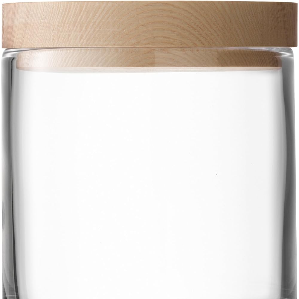 LSA Container with Wood Lid Clear Height 19cm LOTTA G993-19-301